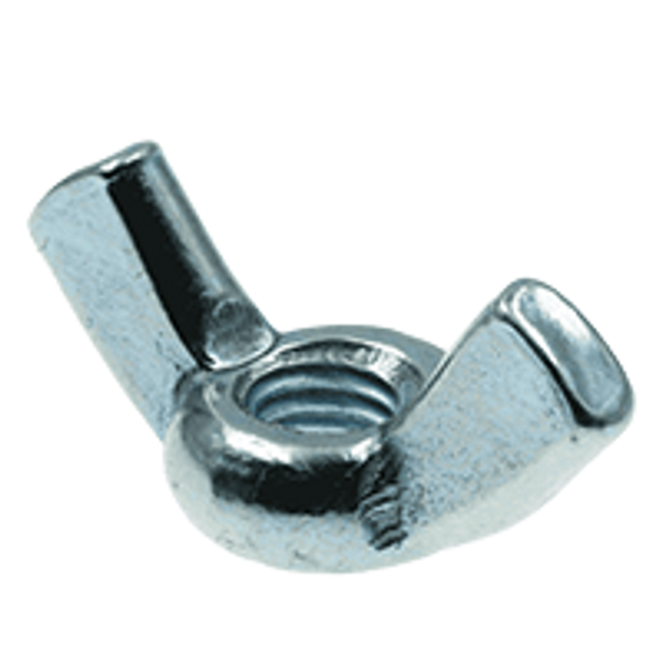 1/4"-20 TYPE D,STYLE 1 WING NUTS,STAMPED, COARSE LOW CARBON ZINC CR+3, Qty 100