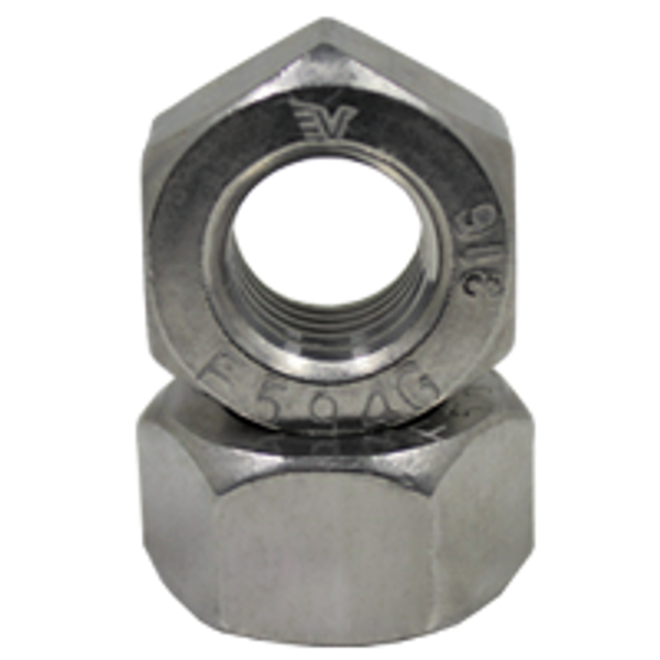 5/8"-11 Heavy Hex Nuts, 316 Stainless Steel, Coarse, Qty 50
