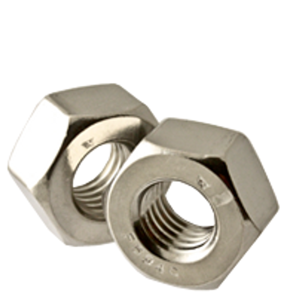 3/8"-16 Heavy Hex Nuts, 18-8 Stainless Steel, Coarse, Qty 100