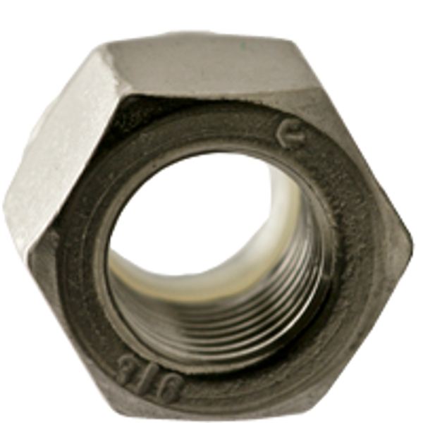 #8-36 NM (Standard) Nylon Insert Lock Nuts, 316 Stainless Steel, Fine, Qty 100