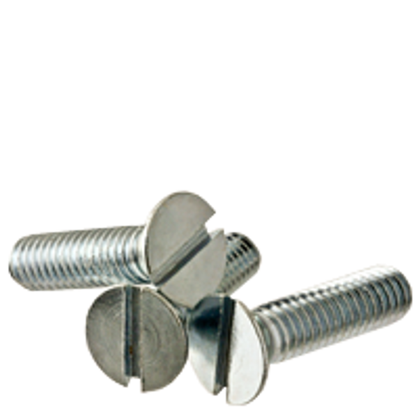 M3-0.50 x 18mm Metric Flat Head Slotted Machine Screw, 18-8 Stainless Steel, Fully Threaded, Qty 1000