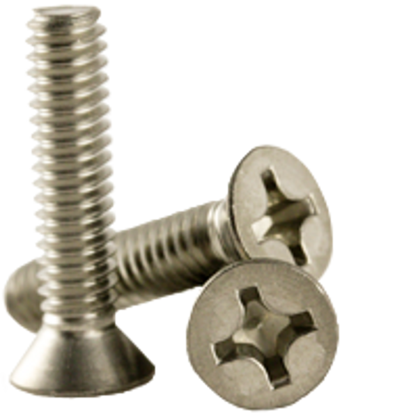 M3-0.50 x 6 mm Metric Machine Screws, Phillips Flat Head, 304 Stainless Steel, Fully Threaded, Qty 1000
