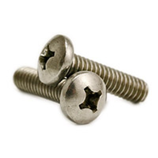 #10-24x1 1/2",(FT) MACHINE SCREWS PHILLIPS PAN HEAD STAINLESS 316, Qty 500