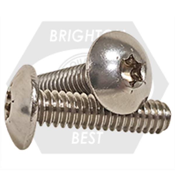 1/4"-20x3/8",(FT) MACHINE SCREWS 6-LOBE TRUSS HEAD STAINLESS A2 (18-8), Qty 500