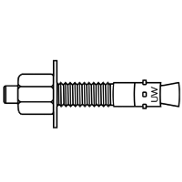 3/8"-16 x 2 1/4" Ultrawedge Anchors, 304 Stainless Steel, Qty 100