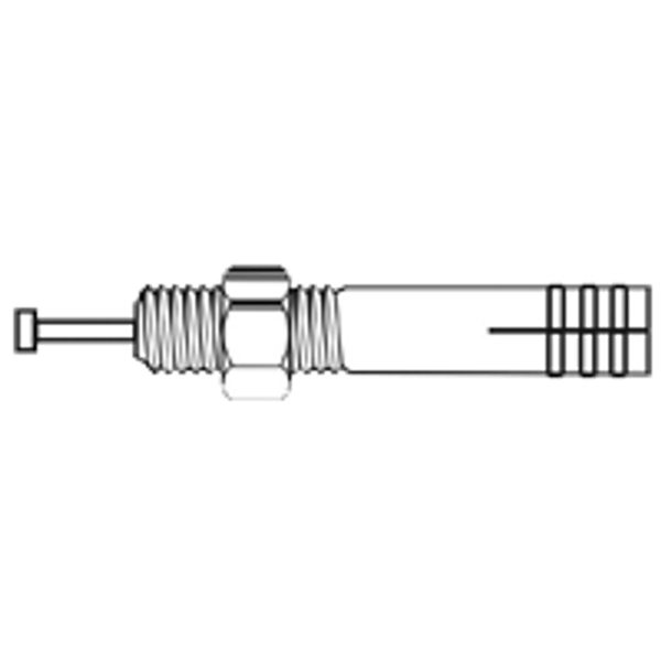 1/2"-13x3 1/2" PIN DRIVE EXPANSION ANCHOR Zinc YellowCR+6, Qty 50