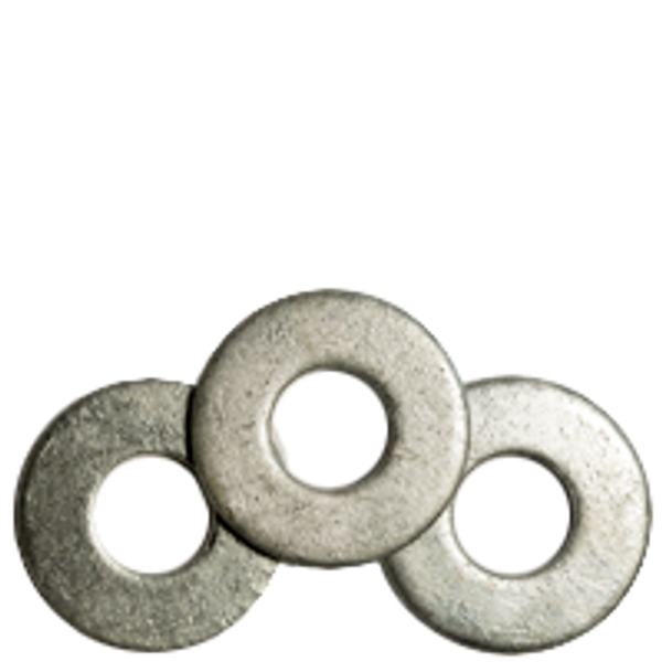 7/16" USS Flat Washers, Hot Dipped Galvanized, Low Carbon, Qty 50