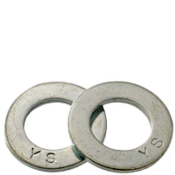 M48 Flat Washer, Zinc Cr+3, DIN 125A, Qty 10