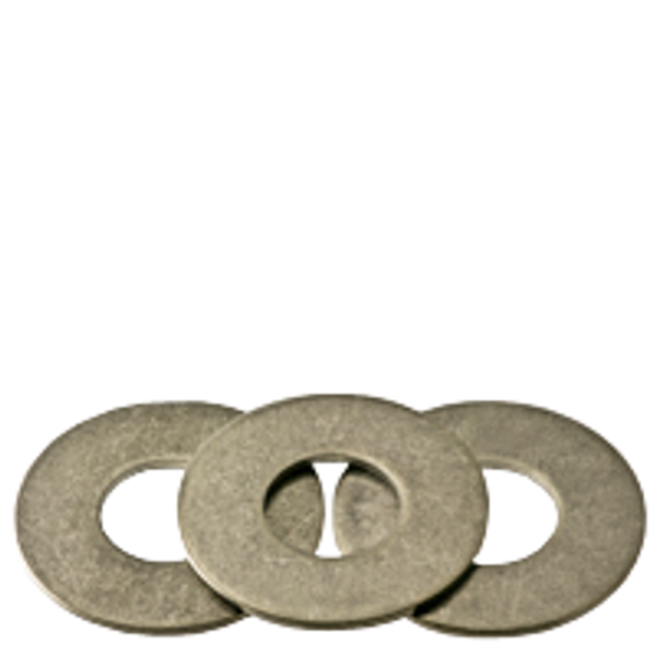 3/8" x 1" x 0.05 Flat Washers, 18-8 Stainless Steel, Commercial, Qty 100