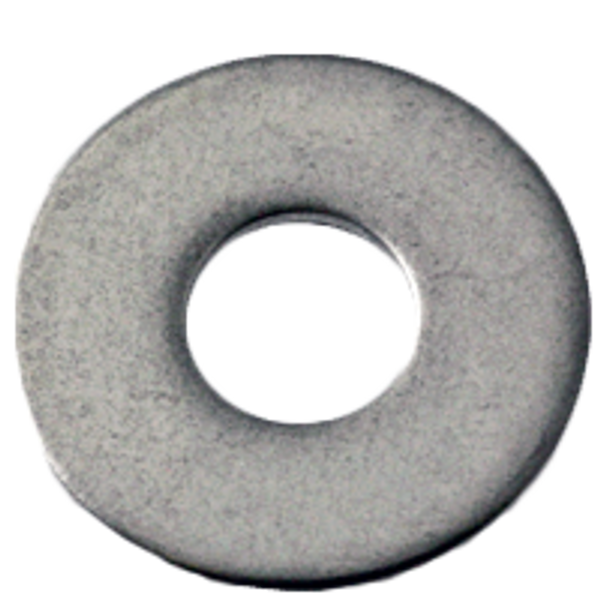 1/4" x 1/2" x 0.063 Flat Washers, 18-8 Stainless Steel, N400, Qty 100