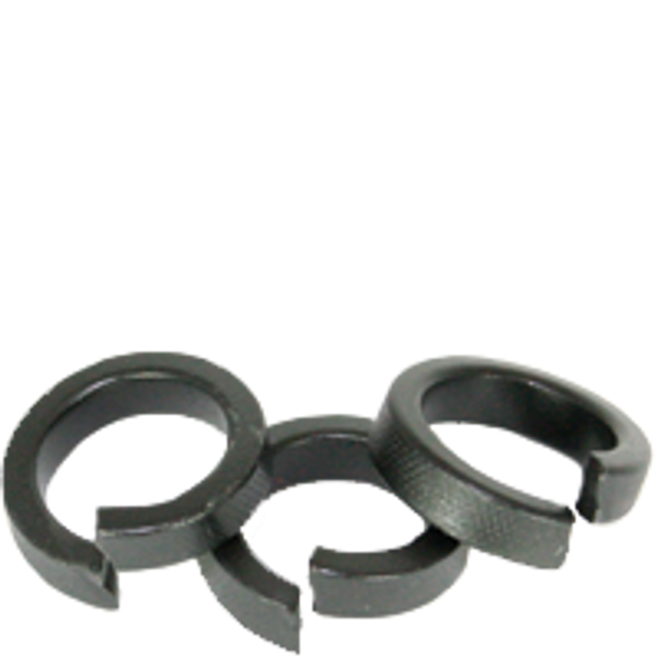 Hi-Collar Split Lock Washers, Thread Size #4, Medium Carbon Steel, Plain, Qty 100