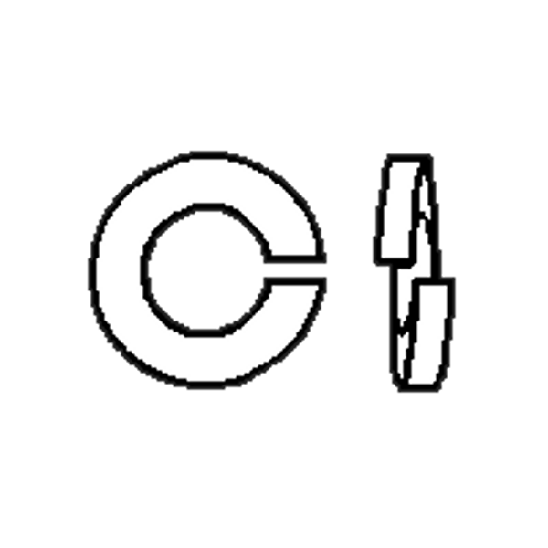 7/16" Hi-Collar Split Lock Washers, Thread Size 7/16" Zinc-Yellow, Medium Carbon, Qty 100 7/16" Hi-Collar Split Lock Washers, Thread Size 7/16" Zinc-Yellow, Medium Carbon, Qty 100