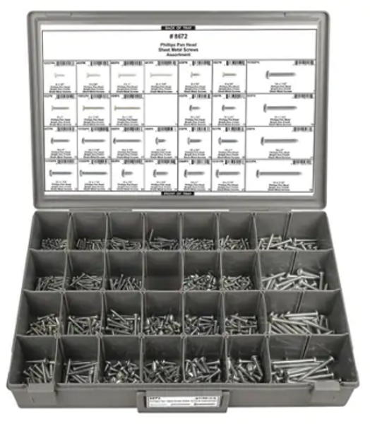 DISCO PHILLIPS PAN HEAD SHEET METAL SCREW ASSORTMENT