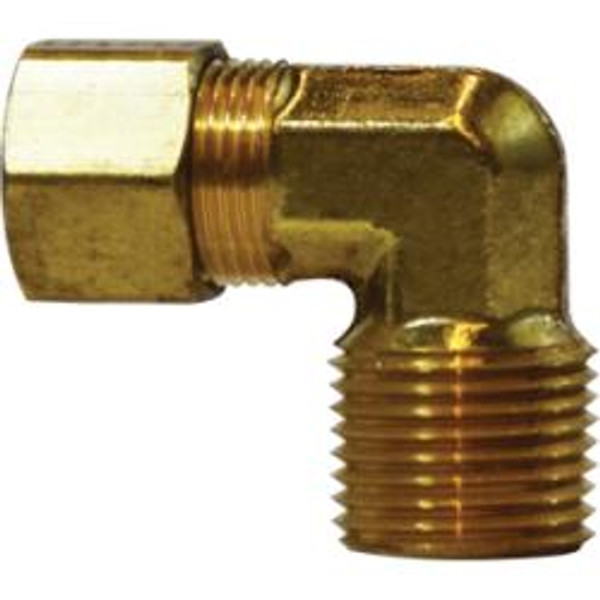AMC 00069-0808-001 Elbow, 1/2 in Compression x 1/2 in MPT, Brass