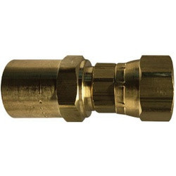 AMC 07216-061104 Reusable Swivel, 3/8 in Hose x 1/4 in FNPSM, Brass