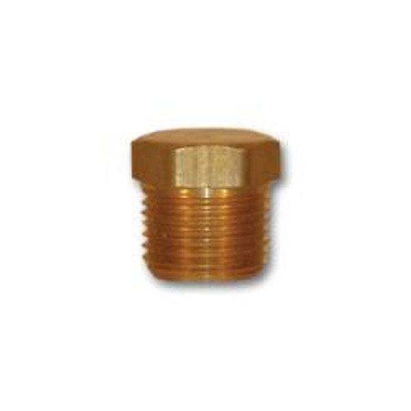 Midland Metal 121-16 MAF/USA Hex Head Plugs, MAF/USA PIPE, 1 Mip Cored Hex Hd Plug, MAF/USA Brass Fittings