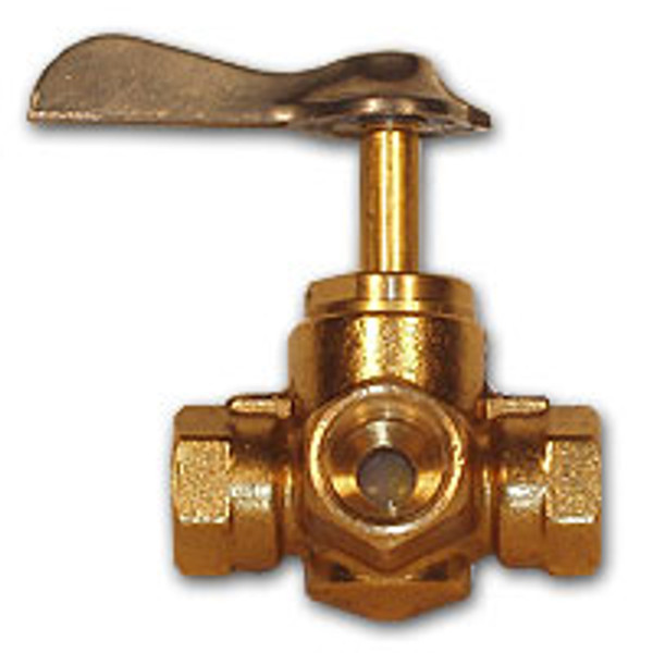 Midland Metal 1/4 3-WAY VALVE W/CLICK - 210C-4