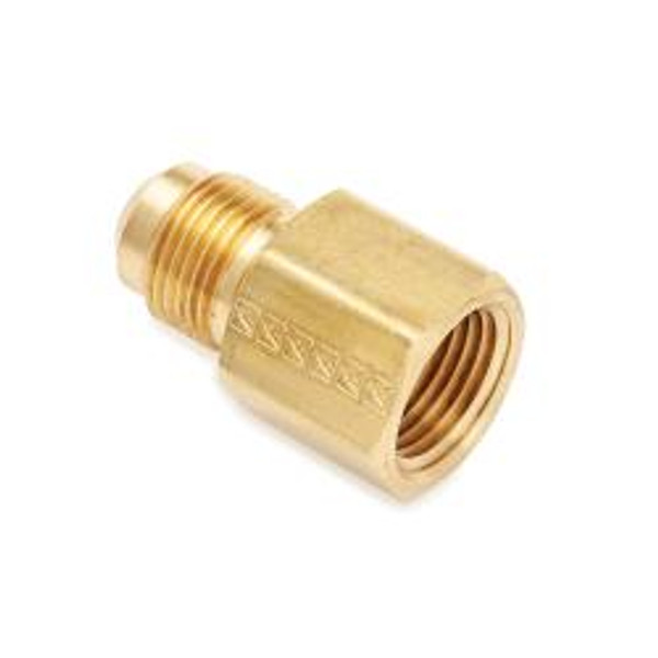 Mid-America Fittings 246X5 Adapter, 5/16 in SAE 45 deg Male Flared x 1/8 in FNPTF, Brass Mid-America Fittings 246X5 Adapter, 5/16 in SAE 45 deg Male Flared x 1/8 in FNPTF, Brass