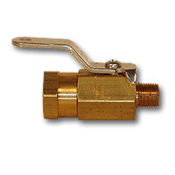 Midland Metal 1/4FPTX1/4MPT B/S MINI B/VALVE - 350BV-44