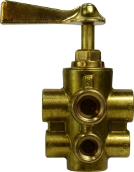 Midland Metal 1/2 X 3/8 SIX PORT VALVE - 46238