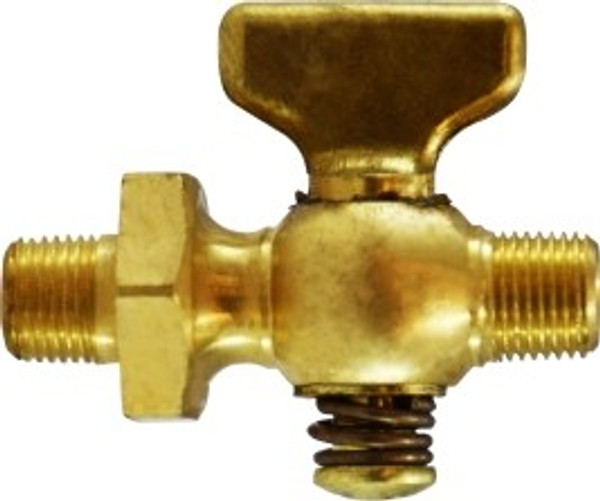 Midland Metal 1/4MIP X MIP TEE HANDLE AIR COCK - 46321