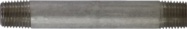 Midland Metal 52021 Seamless Pipe Nipple, 1/4 in MPT x 1/4 in MPT, 1-1/2 in L, Stainless Steel, SCH 80 Schedule
