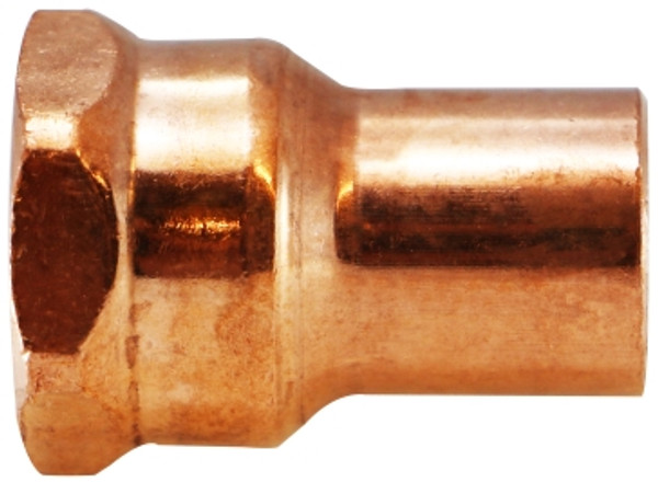 Midland Metal 77421 Female Pipe Adapters, Copper Sweat Fittings, 1/2 x 3/4 Fe Str Adptr, Nipples and Fittings