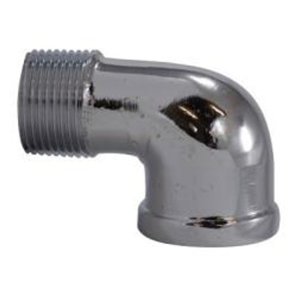 Midland Metal 81116-02 Street Elbow, 1/8 in 1/8 in, Bronze, Chrome-Plated