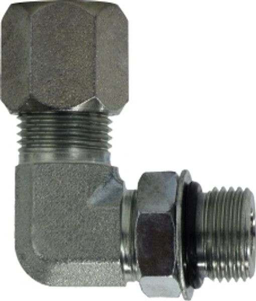 Midland Metal C250144 90 deg Elbow, 1/4 in Tube OD x 1/4 in MIP, Steel