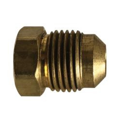 Mid-America Fittings LF39-6 Plug, 3/8 in 45 deg Flared, Brass