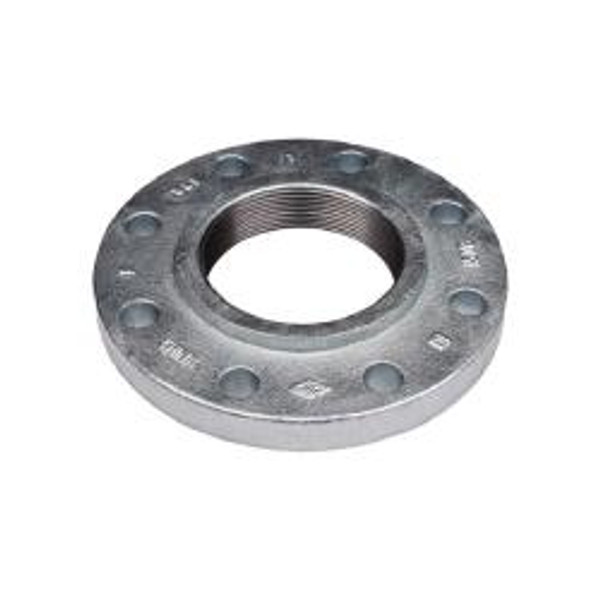 Midland Metal 108032 Reducing Companion Flange, 3 in Threaded x 2 in Threaded, Iron, Galvanized, 4 -Bolt Hole
