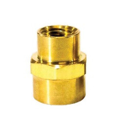 Midland Metal 119A-DC Reducing Coupling, Pipe, 1/2 x 3/8 Reducer Fpt, Brass Fittings