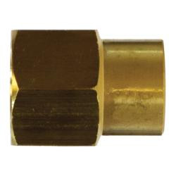 Midland Metal 28182L Reducing Coupling, 3/8 in 1/8 in, Brass