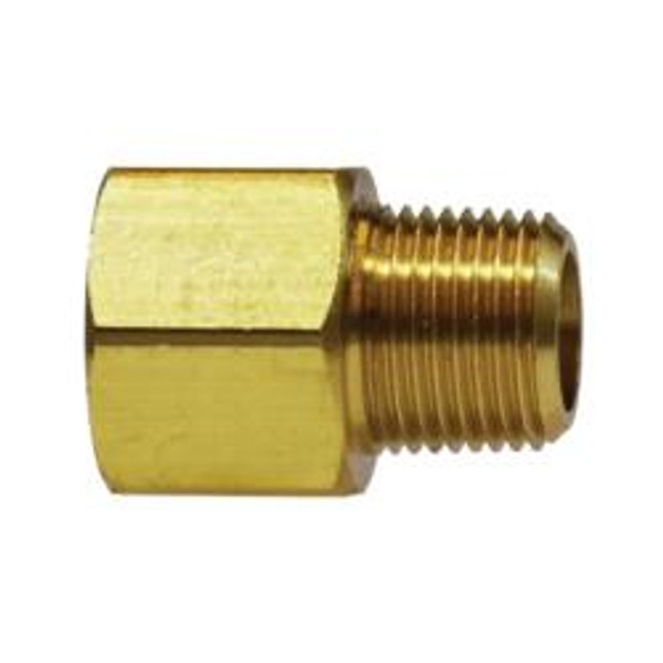 Midland Metal 28207L Extender Adapter, 3/4 in FPT x 3/8 in MPT, Brass