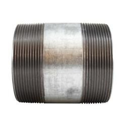 Midland Metal 56348 Pipe Nipple, 4 in MPT x 4 in MPT, 84 in L, Steel, Galvanized, SCH 40 Schedule, 150 lb