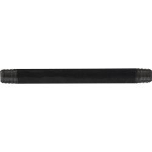 Midland Metal 57448 5 Diameter, Black Sch 40 Steel Nipples, 5" x 12" Sch 40 Black Nipple, Nipples and Fittings