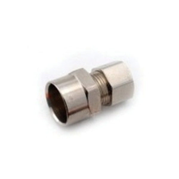 Midland Metal 700686-0610 Sweat Adapters, Chrome-Plated LF Compression, Lf 766Scp 3/8 x 5/8 Swt Adap, Lead-Free Fittings