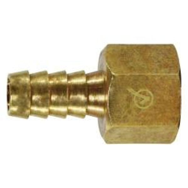 AMC 707002-0404 Rigid Adapter, 1/4 in Hose Barbed x 1/4 in FIP, Brass