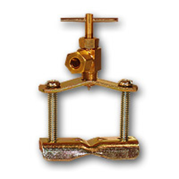 AMC 709195-06 Saddle Valve with Fittings, 3/8 in Nominal, Compression, Brass Body