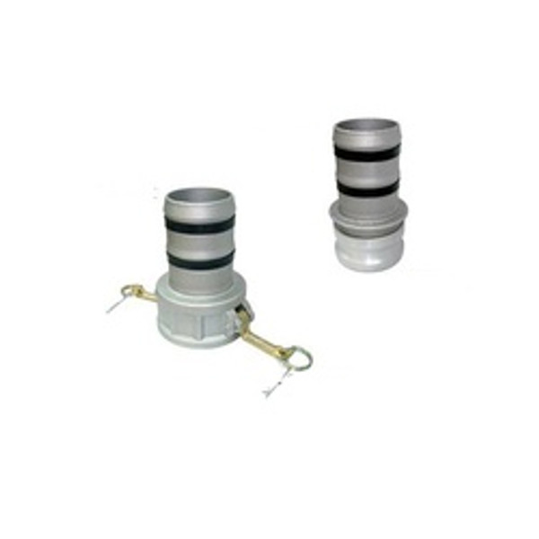 Midland Metal CGELF-200-A1 Type E Aluminum, Aluminum Cam and Groove, 2 Part E Alum Layflat Style, Hose Accessories