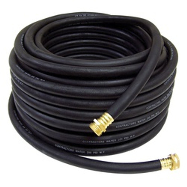 Midland Metal CWB-063-200GH25 Rubber - Discharge - Contractors GP - Black, SUCTION AND DISCHARGE, 5/8 x 25' x 200Psi Contr Water C/W Ght, Buchanan Hose