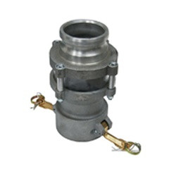 BUCHANAN RUBBER DASG-3030-A Reducer Type DA Cam and Groove Coupler/Adapter with Sight Glass, 3-in Female Coupler x 3-in Male Adapter, Aluminum