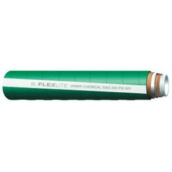 Buchanan Rubber Flexlite FLX-600 Chemical Hose, 200 psi, Polyethylene Tube, Green