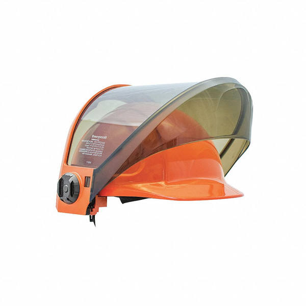 SALISBURY AF Faceshield,Type 1, Class E,Orange AS1200HAT-CLR-SPL
