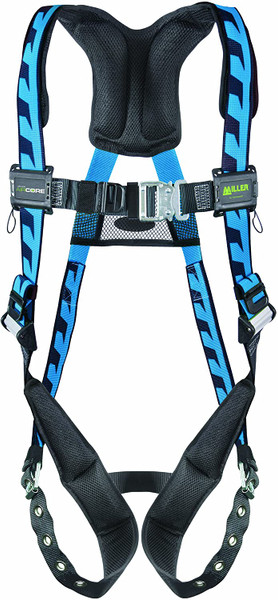 HONEYWELL MILLER Full Body Harness,S/M,400 lb.,Blue AC-TBSMBL