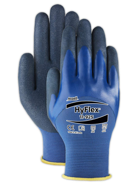 ANSELL Coated Gloves,3/4 Dip,10,9-3/4",PR 11-925