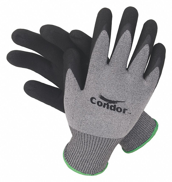 CONDOR Coated Gloves,3/4 Dip,S,PR 19K975