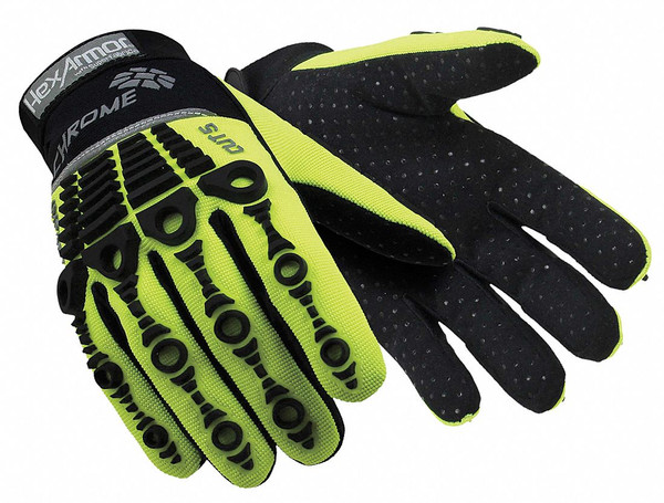 HEXARMOR Cut Resistant Gloves,Green/Black,XL,PR 4026-XL 10