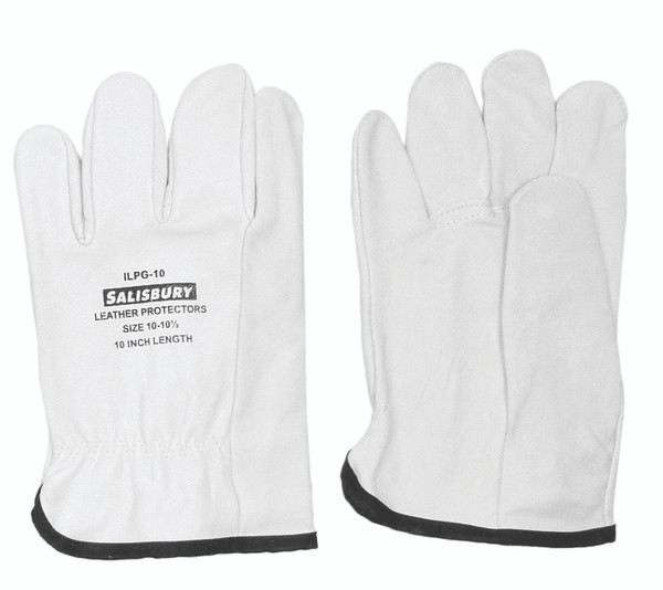 SALISBURY Elec. Glove Protector,10,Cream,PR ILPG1010