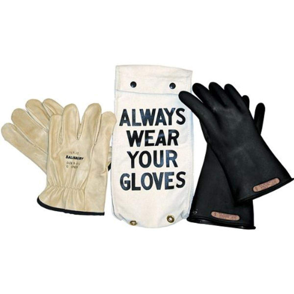 SALISBURY Electrical Glove Kit,Class 0,Sz 8,PR GK011B8